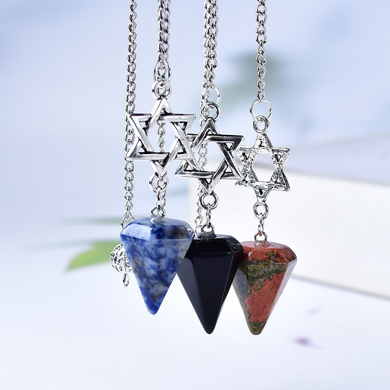 9-inch Crystal Pendulum Arrow Head Point for Healing