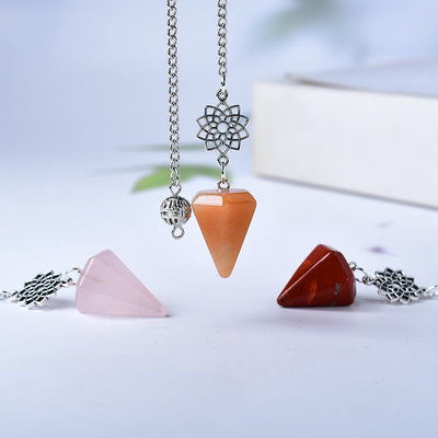9-inch Crystal Pendulum Arrow Head Point for Healing
