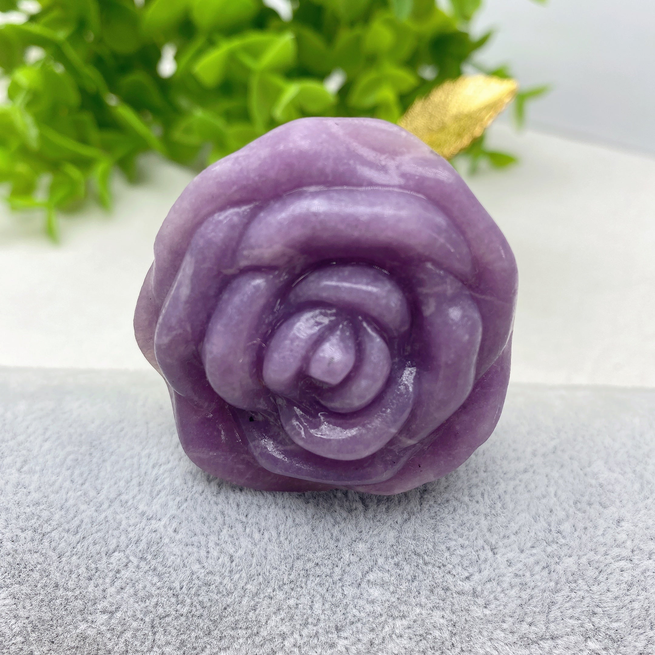 9-inch Mixed Crystal Rose Figurine for Healing Energy