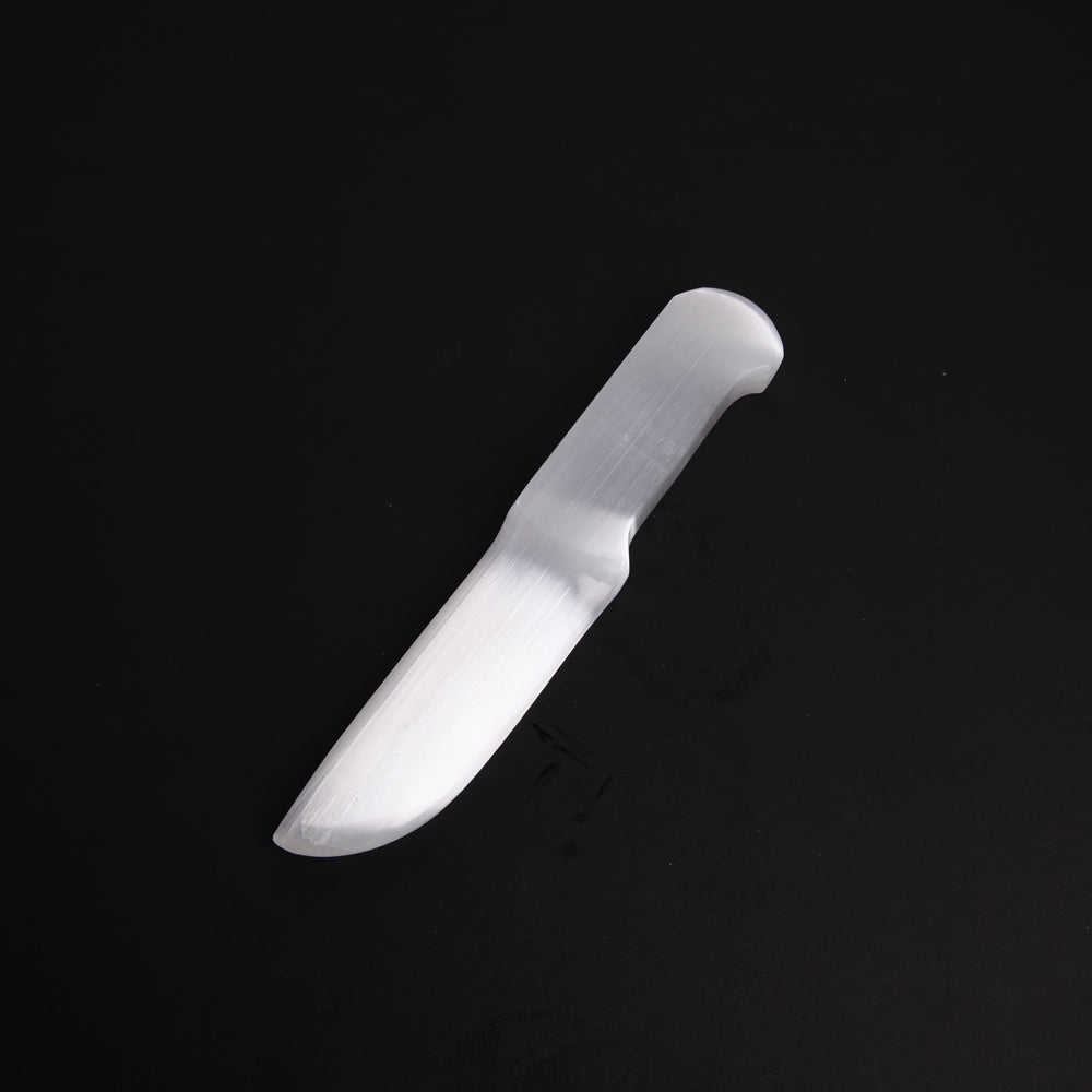 9-inch Selenite Knife Crystal Carving for Mind Clarity