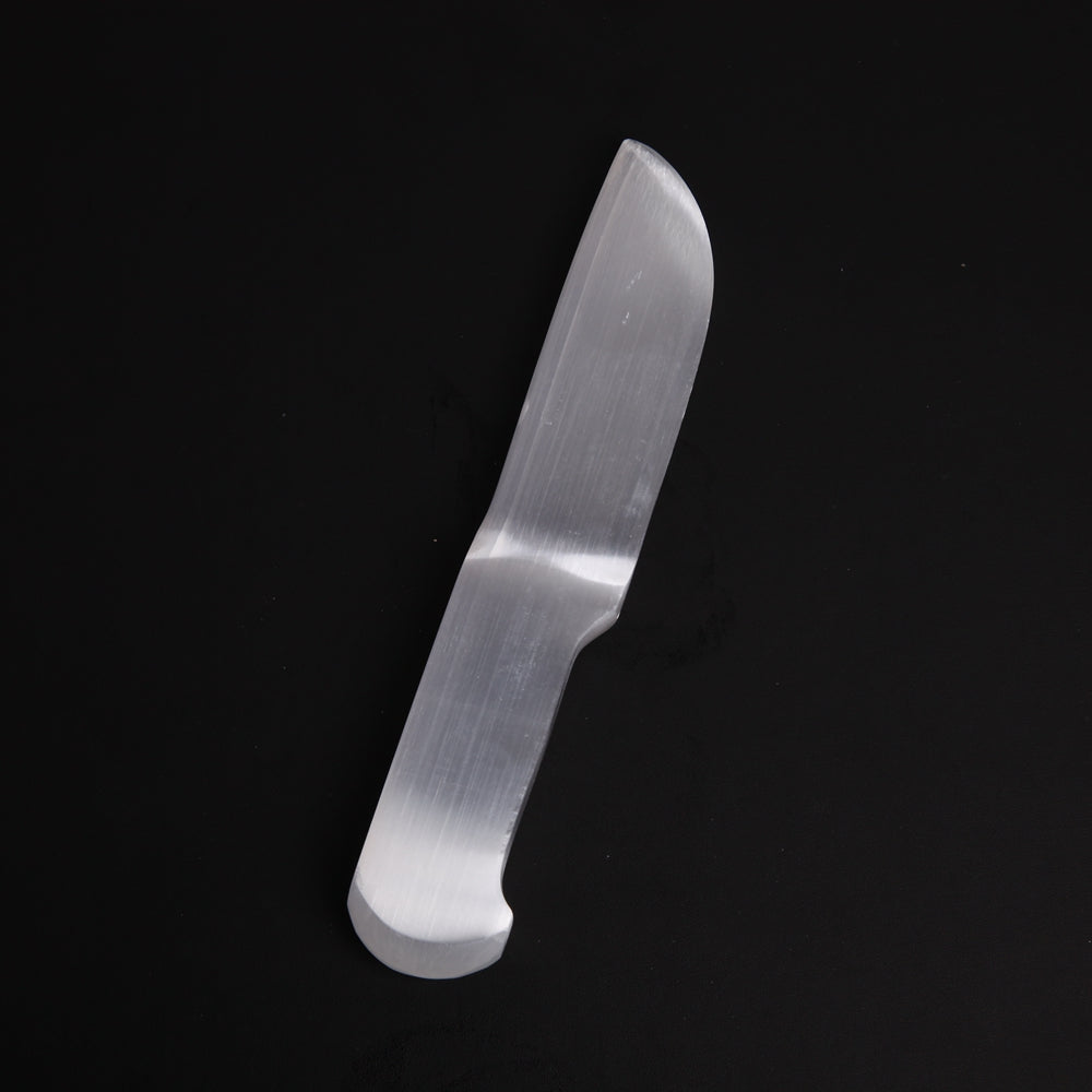 9-inch Selenite Knife Crystal Carving for Mind Clarity