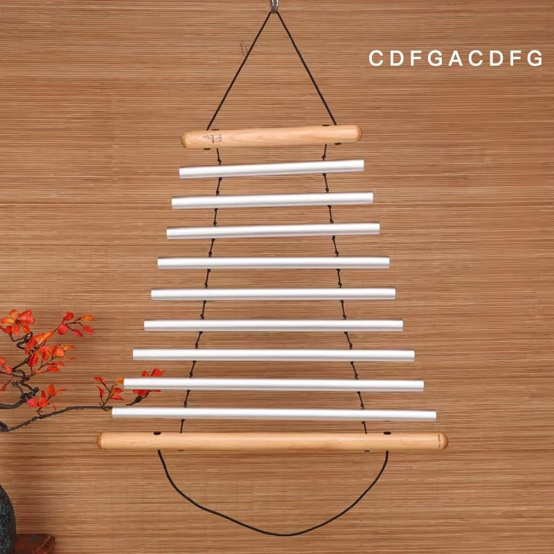 Hanging 9 Notes Equilibrium Swing Chimes for Yoga Sound Therapy in triangular design