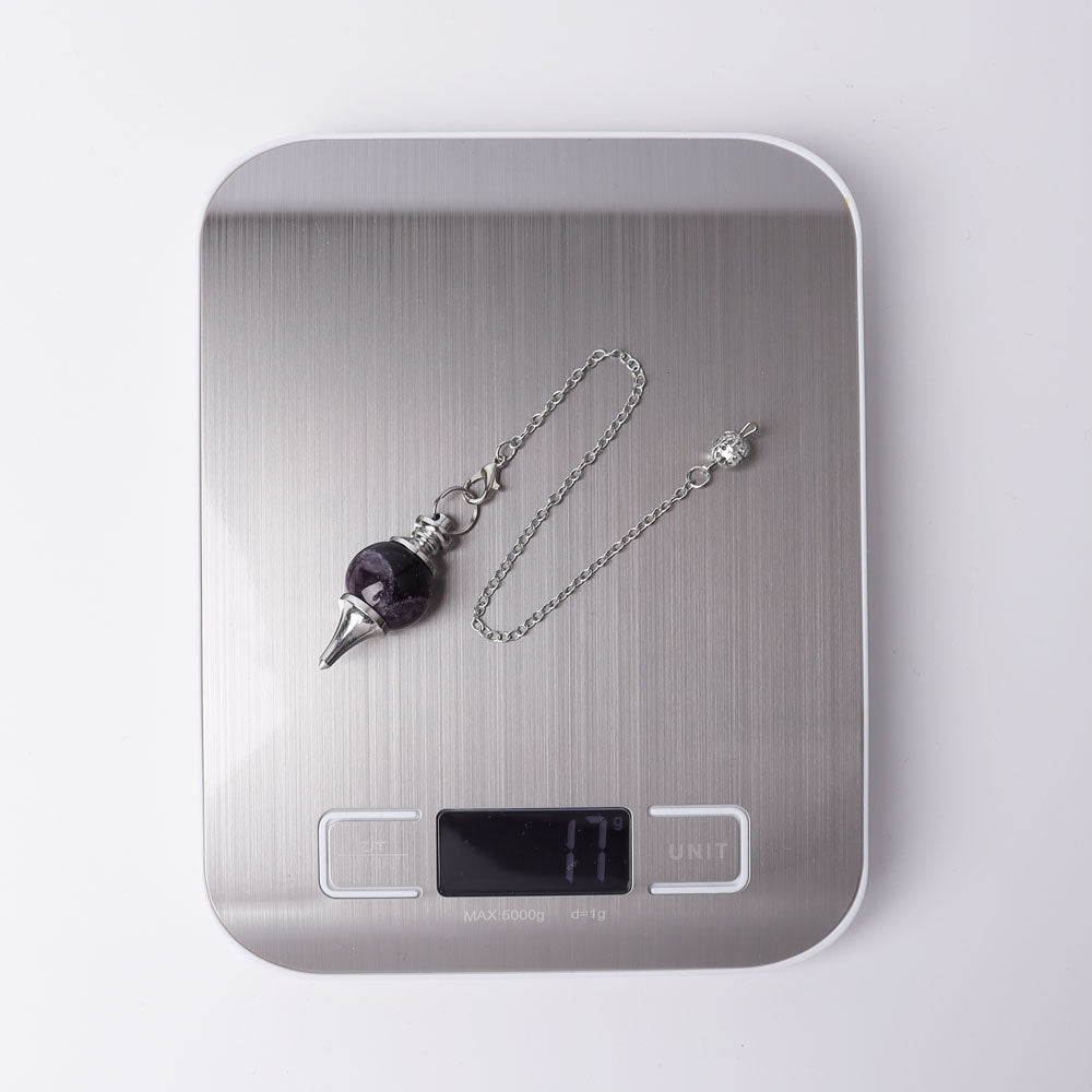 9" Round Crystal Healing Pendulum for Chakra Rituals