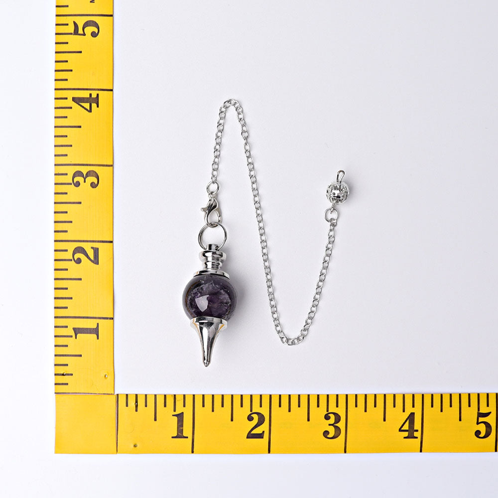 9" Round Crystal Healing Pendulum for Chakra Rituals