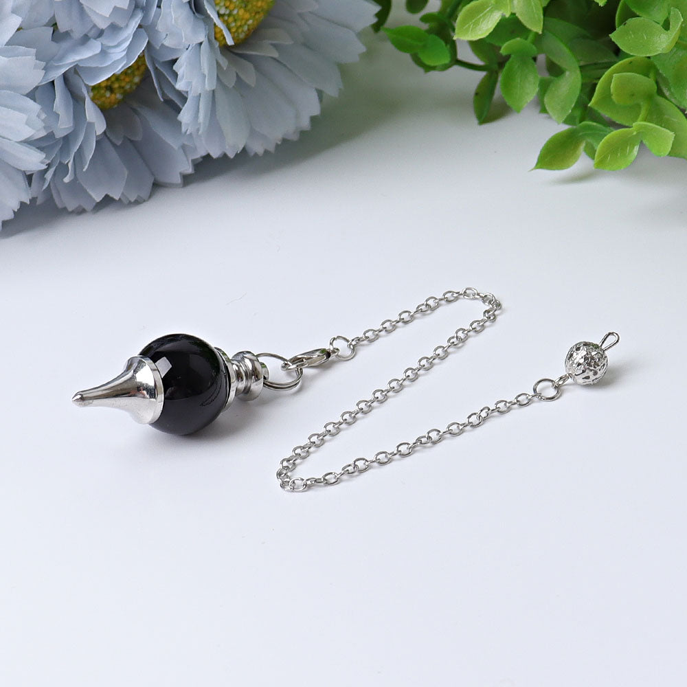 9" Round Crystal Healing Pendulum for Chakra Rituals
