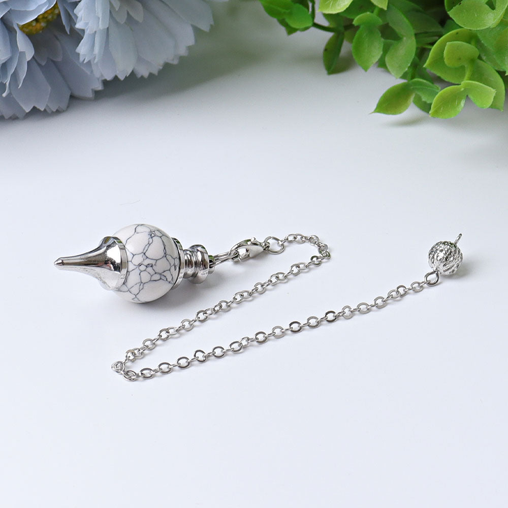 9" Round Crystal Healing Pendulum for Chakra Rituals