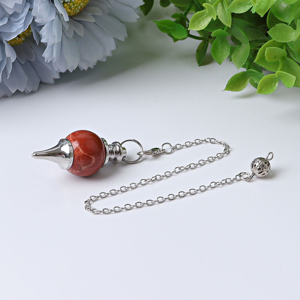 9" Round Crystal Healing Pendulum for Chakra Rituals