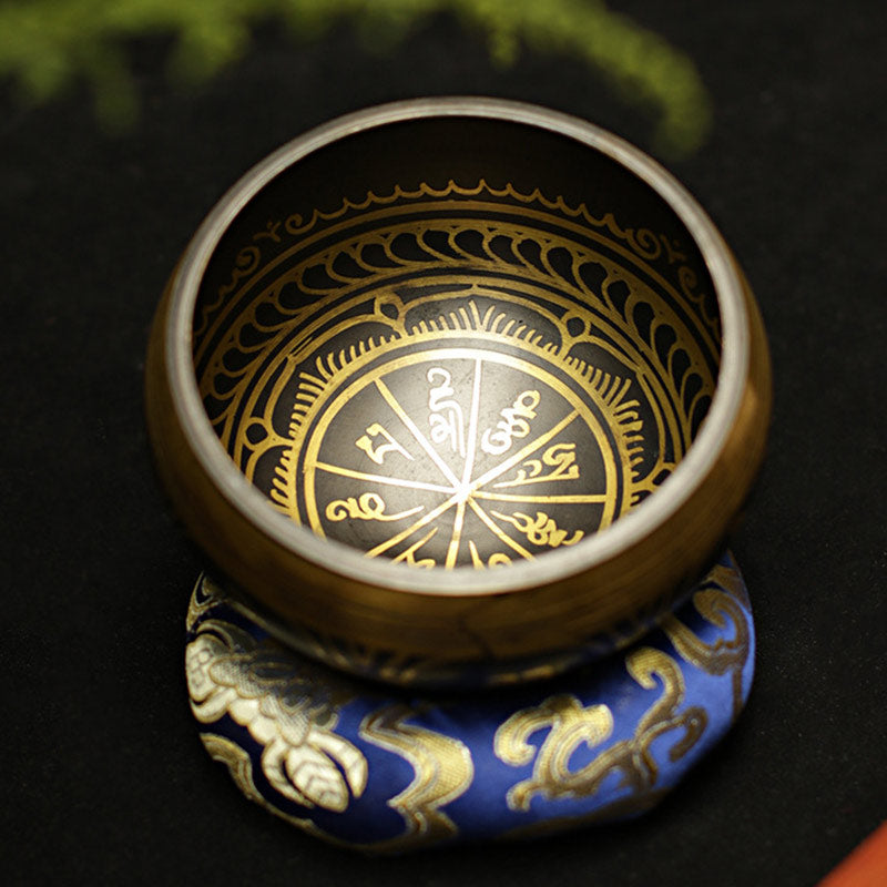 Copper Tibetan Singing Bowl for Meditation and Healing 5.12IN