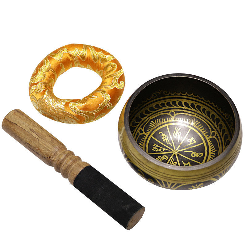 Copper Tibetan Singing Bowl for Meditation and Healing 5.12IN
