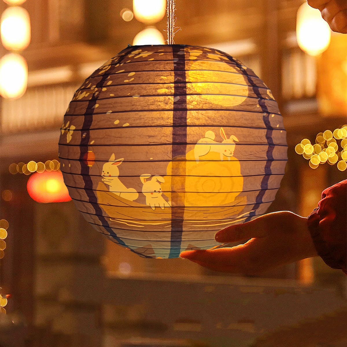 Rabbit Paper Lantern for Mid-Autumn Festival | Spiritual Home Accent