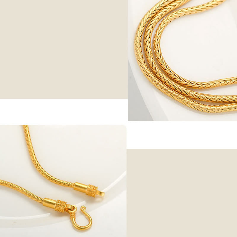 Om Mani Padme Hum Copper & 18K Gold Peace Bracelet