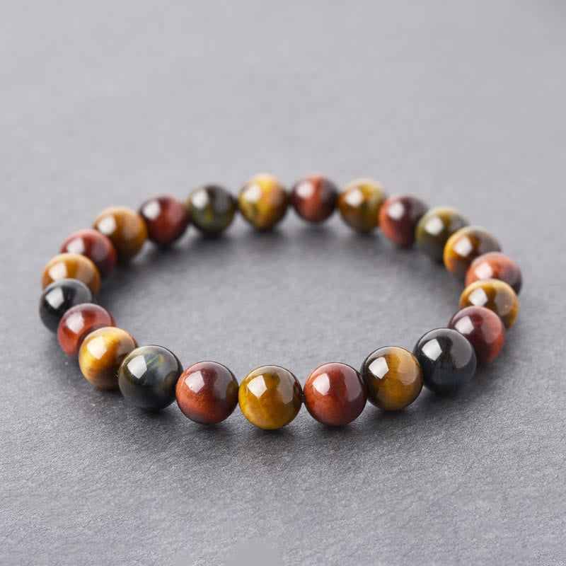 8mm Tiger Eye Bracelet for Positive Protection & Courage