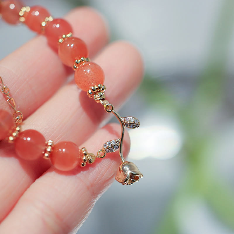 Red Agate Confidence & Calm Chain Bracelet