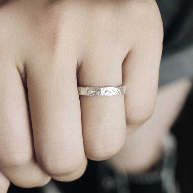 925 Sterling Silver Blessing Couple Ring | Spiritual Protection