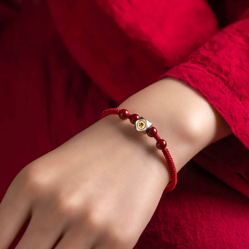 925 Sterling Silver Chinese Zodiac Natal Buddha Calm Bracelet