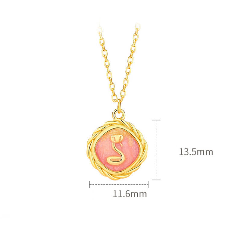 925 Sterling Silver Chinese Zodiac Snake Bracelet Necklace