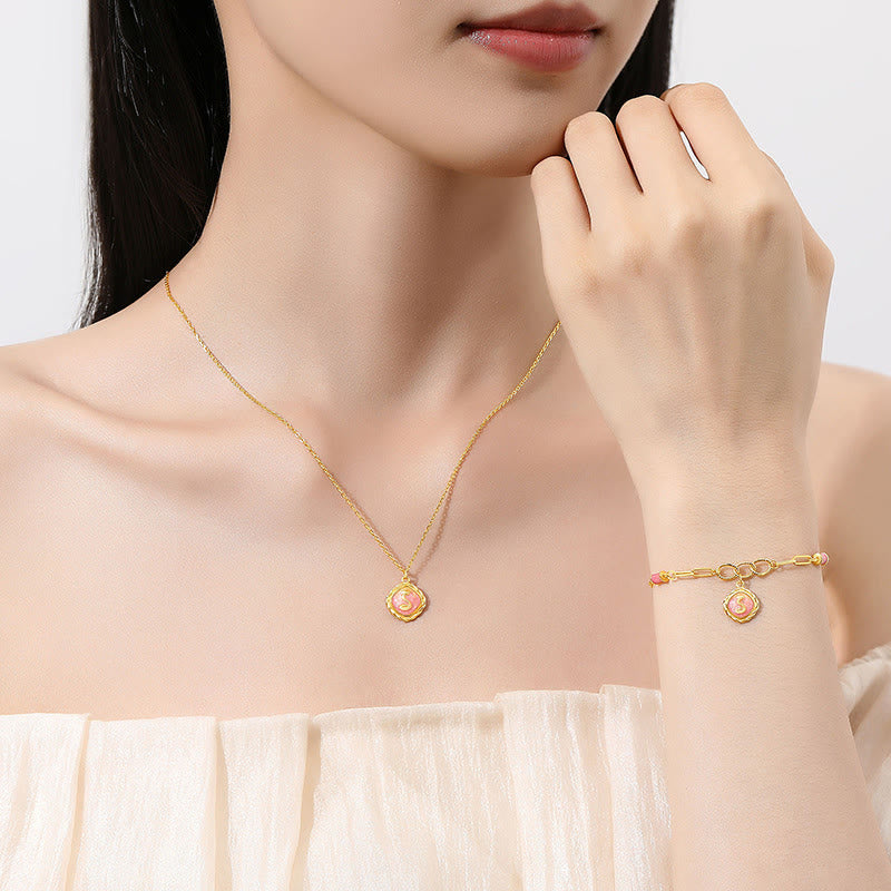 925 Sterling Silver Chinese Zodiac Snake Bracelet Necklace