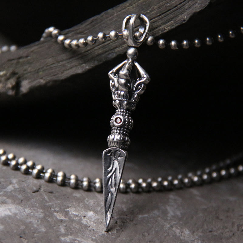 925 Sterling Silver Dorje Vajra Necklace | Spiritual Enlightenment