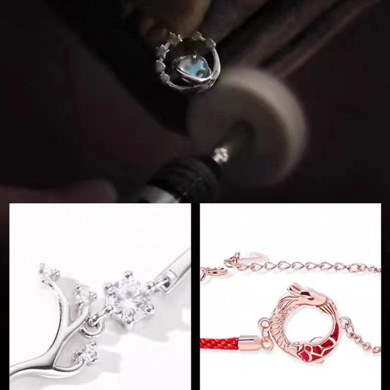 925 Sterling Silver Dragon Koi Fish Luck Protection Bracelet