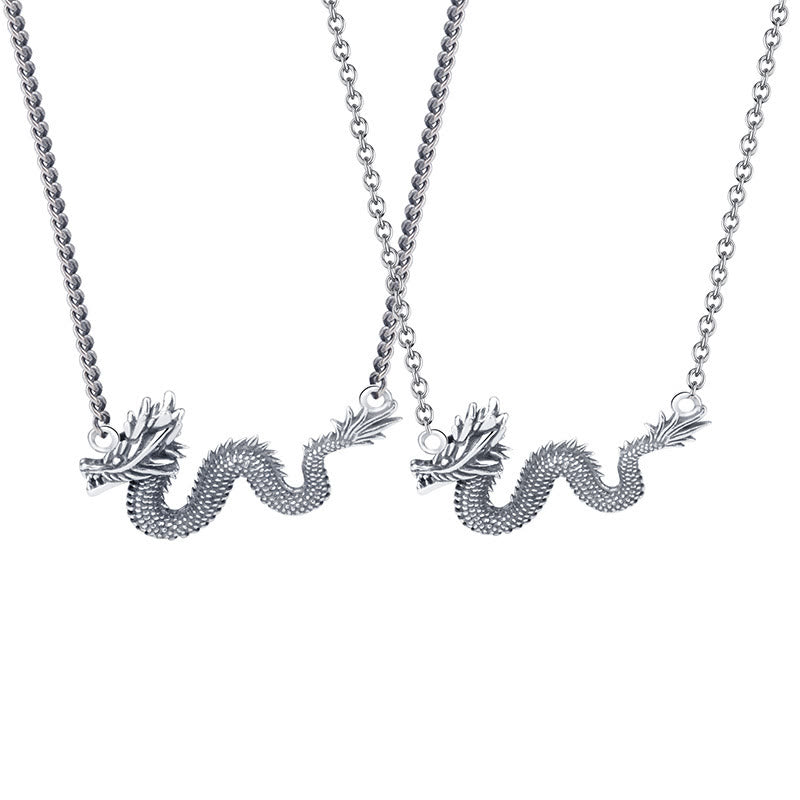 925 Sterling Silver Dragon Necklace | Protection & Strength