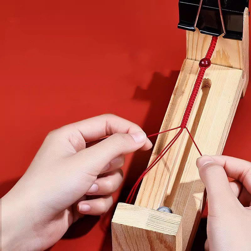 925 Sterling Silver Fu Character Red String Luck Bracelet