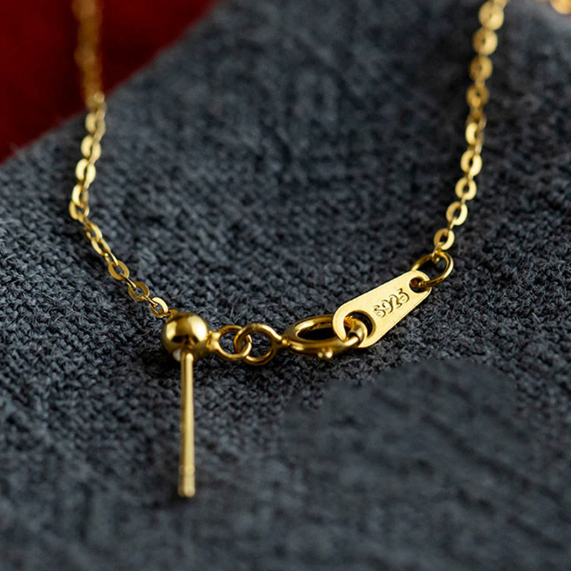 925 Sterling Silver Gold Cinnabar Red Agate Blessing Necklace Ring Earrings Set