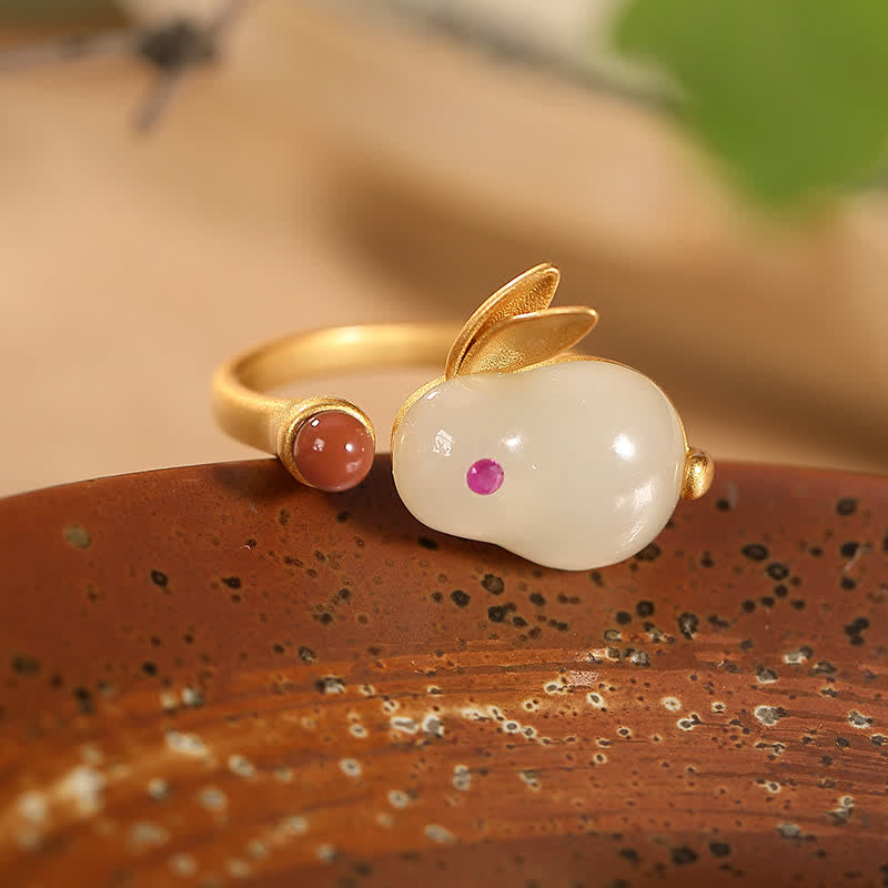 925 Sterling Silver Hetian Jade Luck Ring Earrings Necklace Pendant