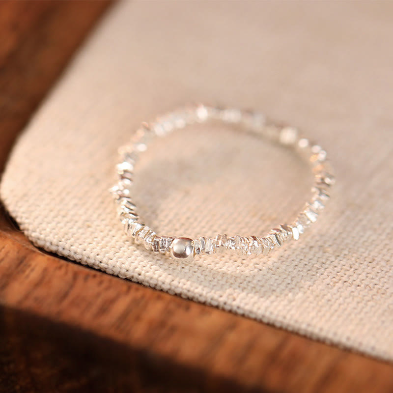 925 Sterling Silver Hetian Jade Ring - 6mm