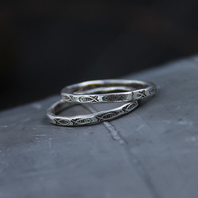 925 Sterling Silver Koi Fish Ring for Luck & Wealth