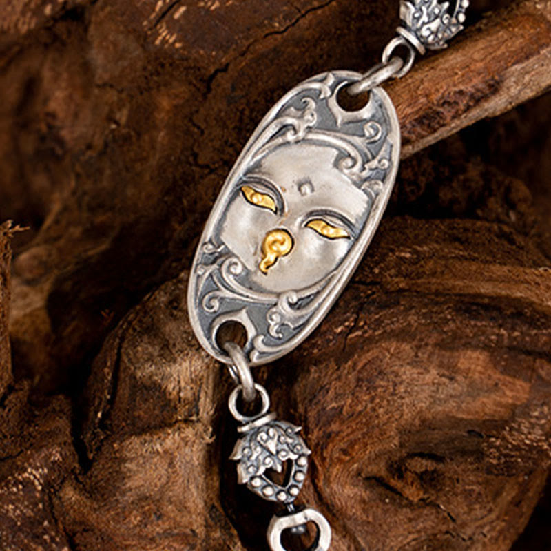 925 Sterling Silver Om Mani Padme Hum Necklace | Protection Chain