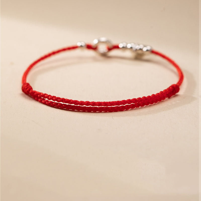 925 Sterling Silver Peace Buckle Spiritual Bracelet and Anklet