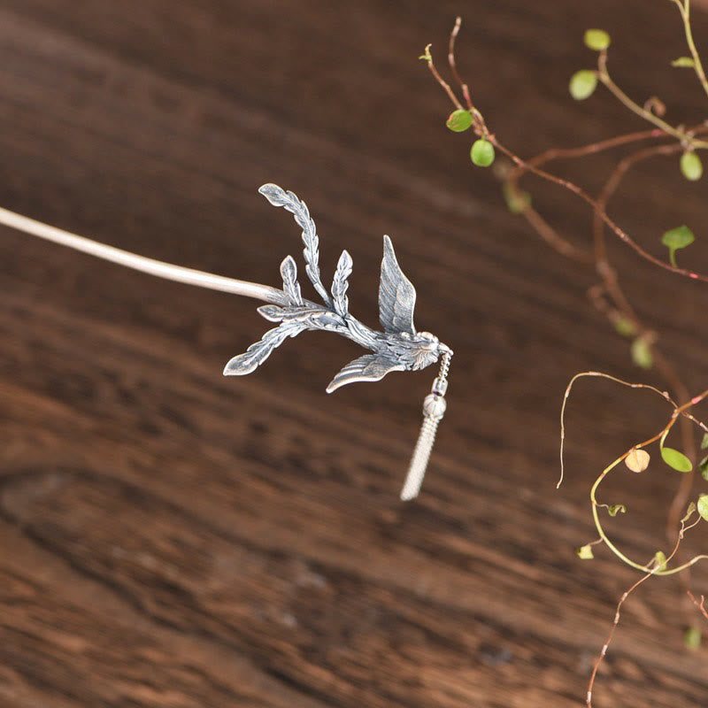 925 Sterling Silver Phoenix Hairpin | Protection Symbol