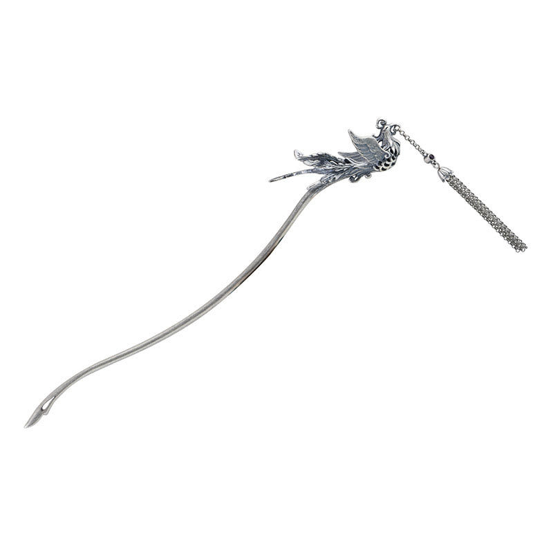 925 Sterling Silver Phoenix Hairpin | Protection Symbol