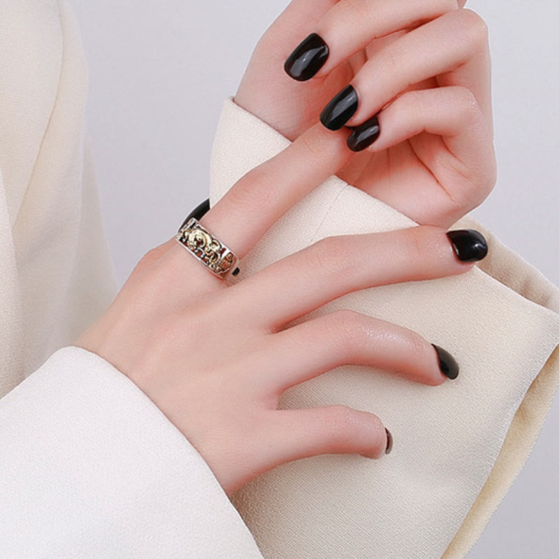 925 Sterling Silver Pixiu Ring | Adjustable Wealth & Luck Charm