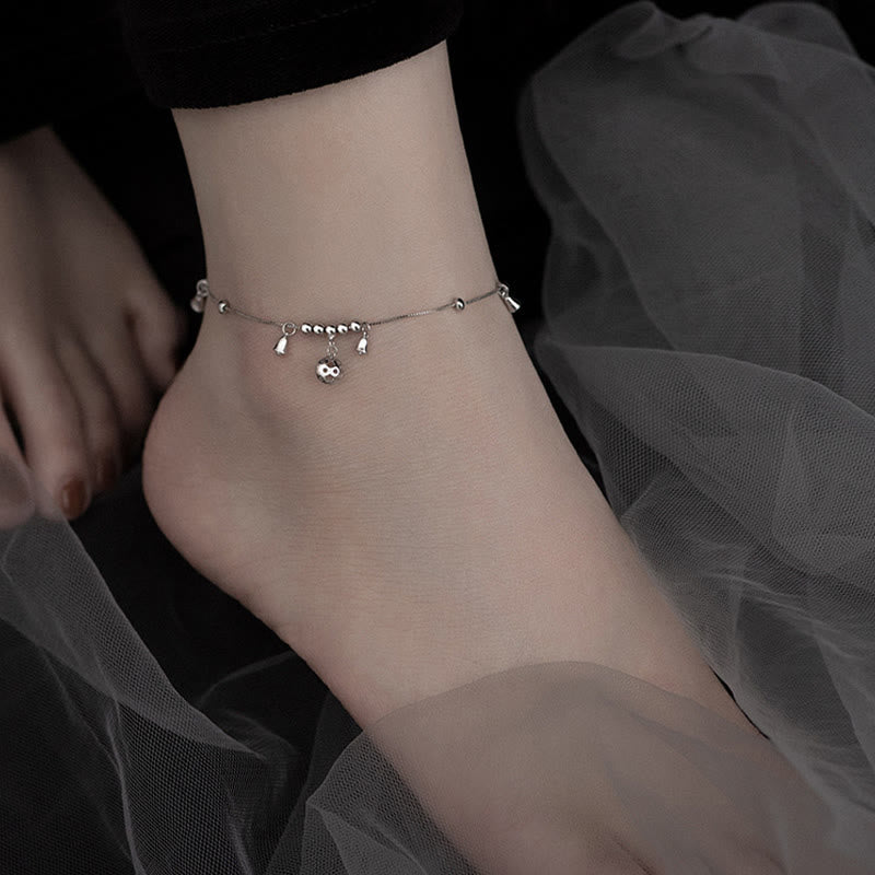 925 Sterling Silver Protection Bell Anklet