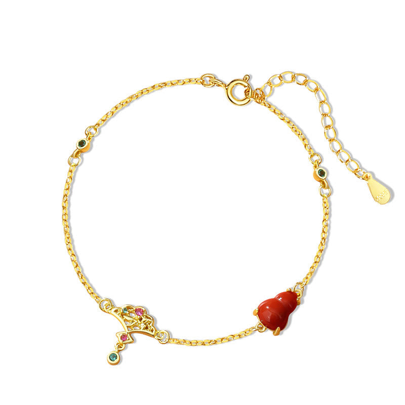 925 Sterling Silver Red Agate Confidence Bracelet Necklace Earrings Set