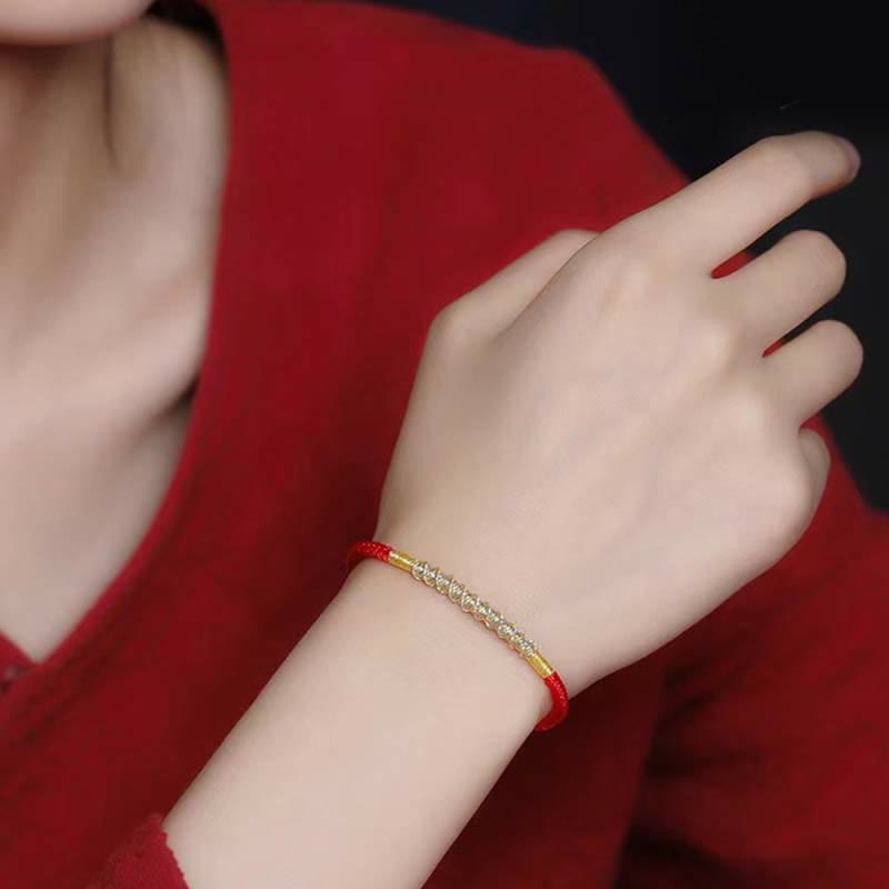 925 Sterling Silver Red String Protection Bracelet