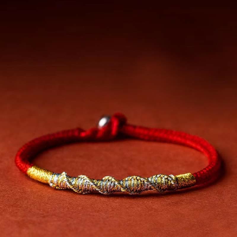 925 Sterling Silver Red String Protection Bracelet