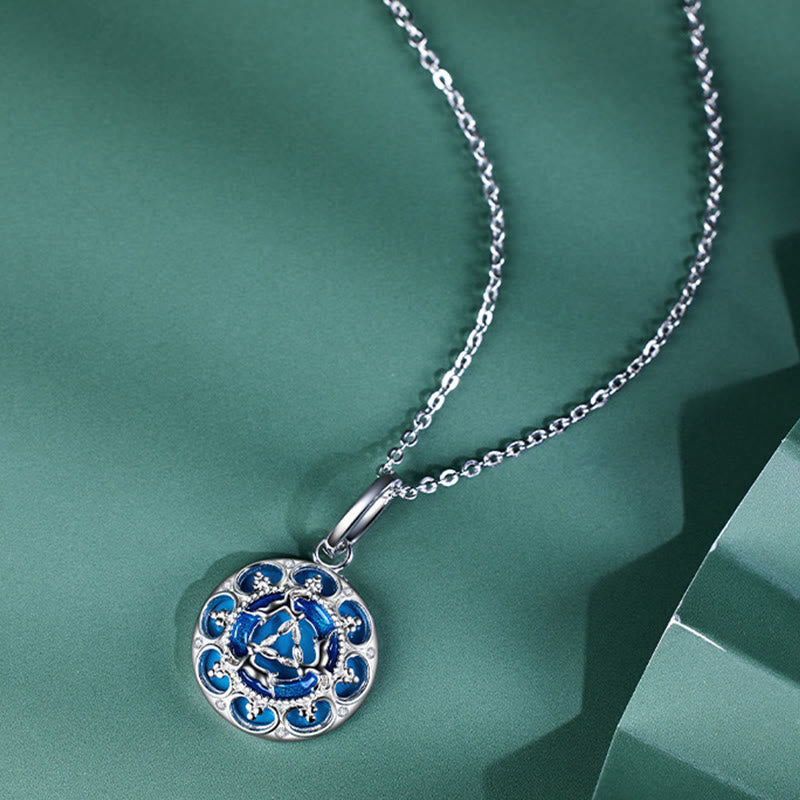 925 Sterling Silver Turquoise Balance Necklace Pendant