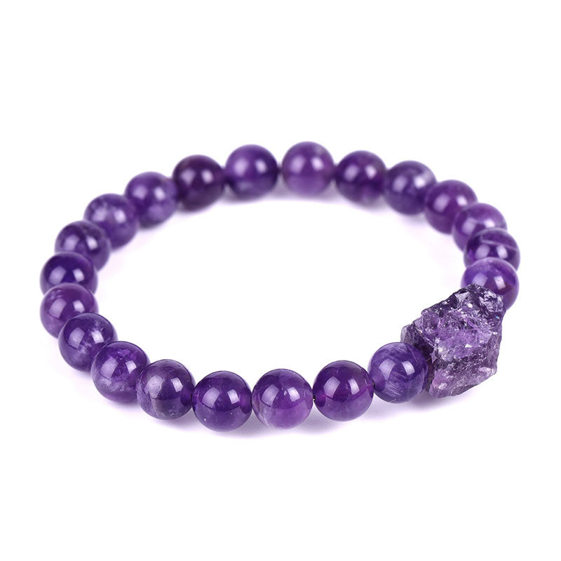 8mm Tiger Eye Amethyst Balance Bracelet