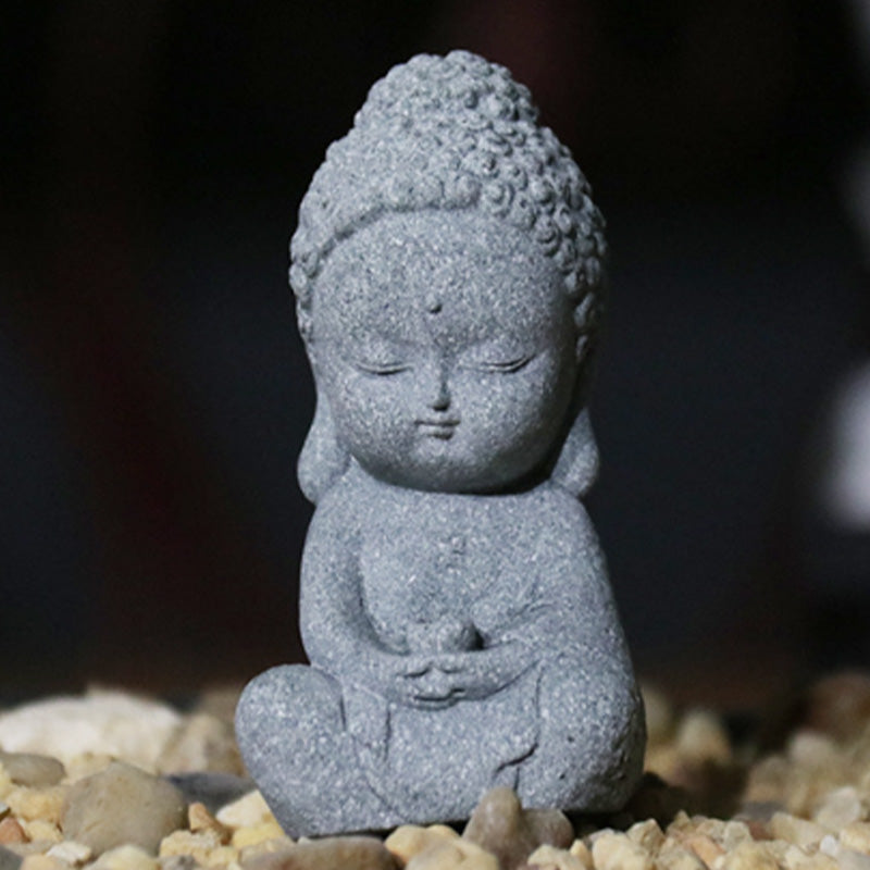 Sandstone Buddha Statue for Meditation and Compassion Home Décor