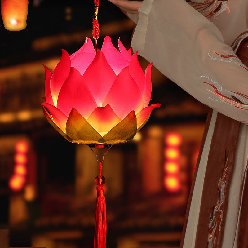 DIY Lotus Flower Dragon Lantern | Spiritual Home Accent