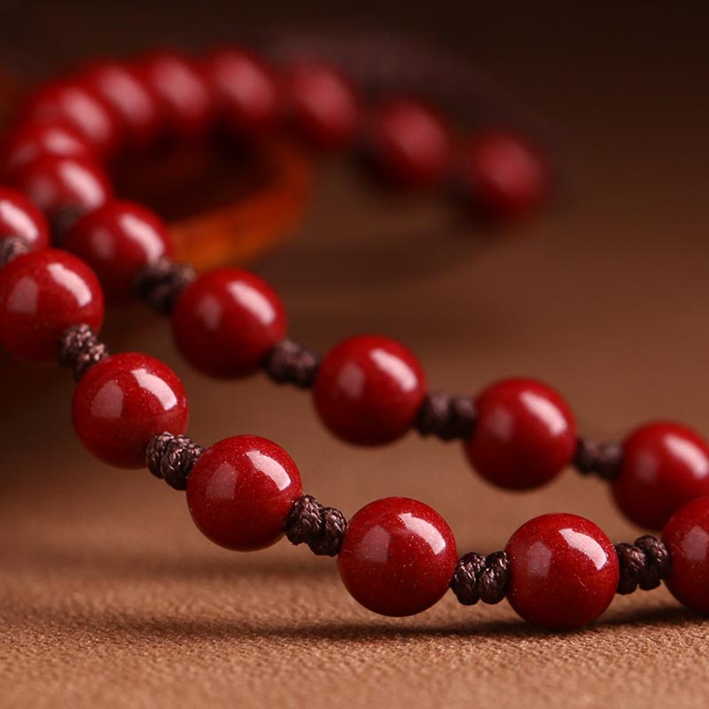 Year Of The Dragon Cinnabar Hetian Jade Necklace Pendant