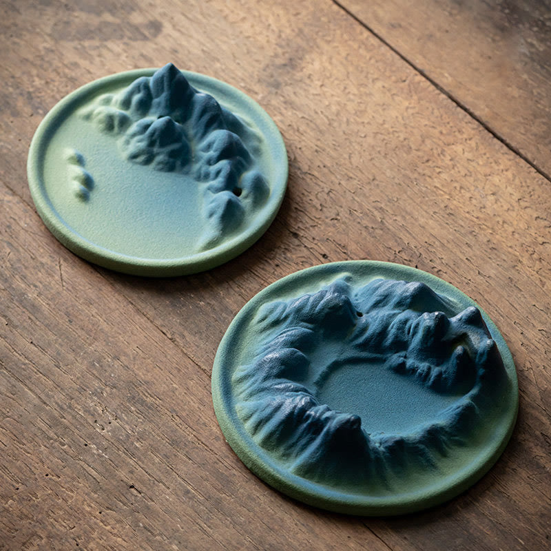 Creative Ceramic Mountain River Backflow Incense Burner