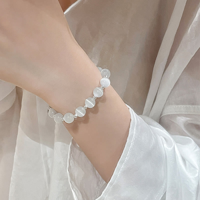 Natural Cat's Eye Moonstone Spiritual Support Bracelet