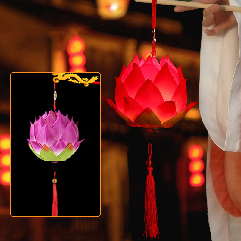 DIY Lotus Flower Dragon Lantern | Spiritual Home Accent