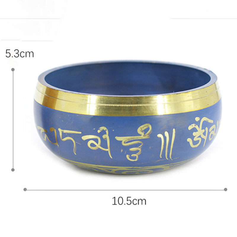 Copper Tibetan Singing Bowl for Meditation and Relaxation 3.74in