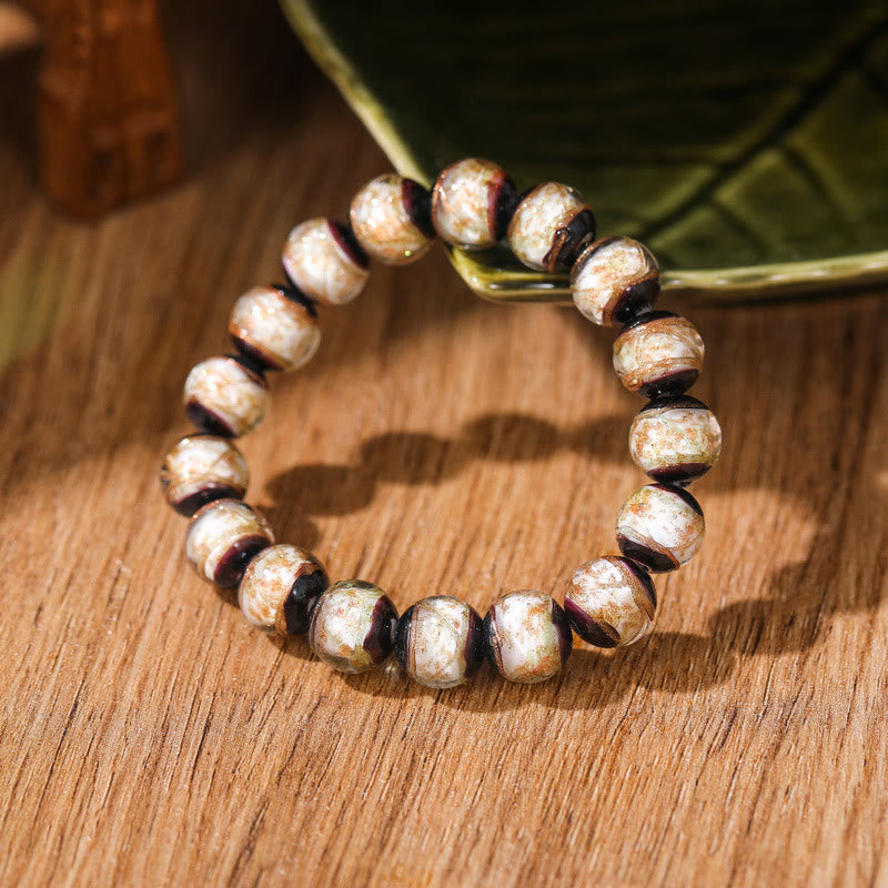 Tibetan Liuli Glass Luck Bracelet 8mm