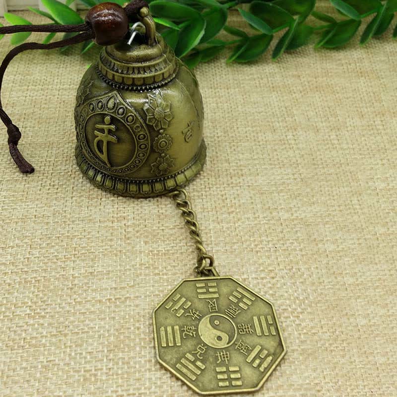 Feng Shui Zinc Alloy Hanging Chime Bell for Zen Decor