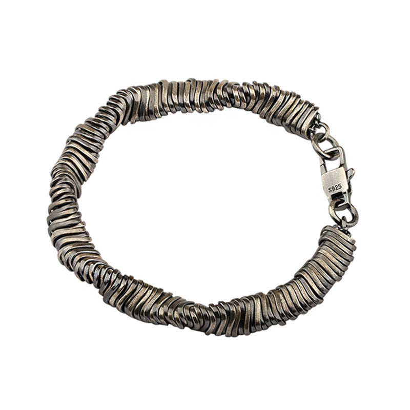925 Sterling Silver Twisted Wealth Healing Spiritual Bracelet